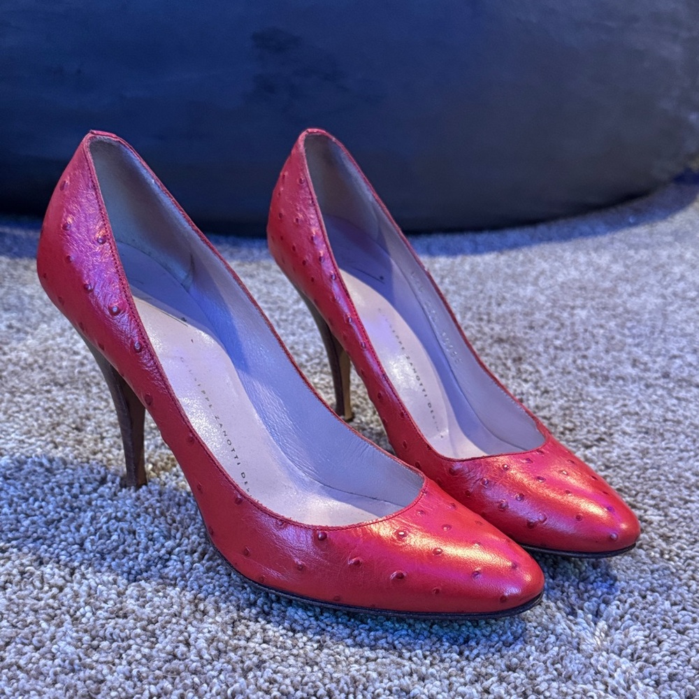 Red Giuseppe Zanotti sandals
